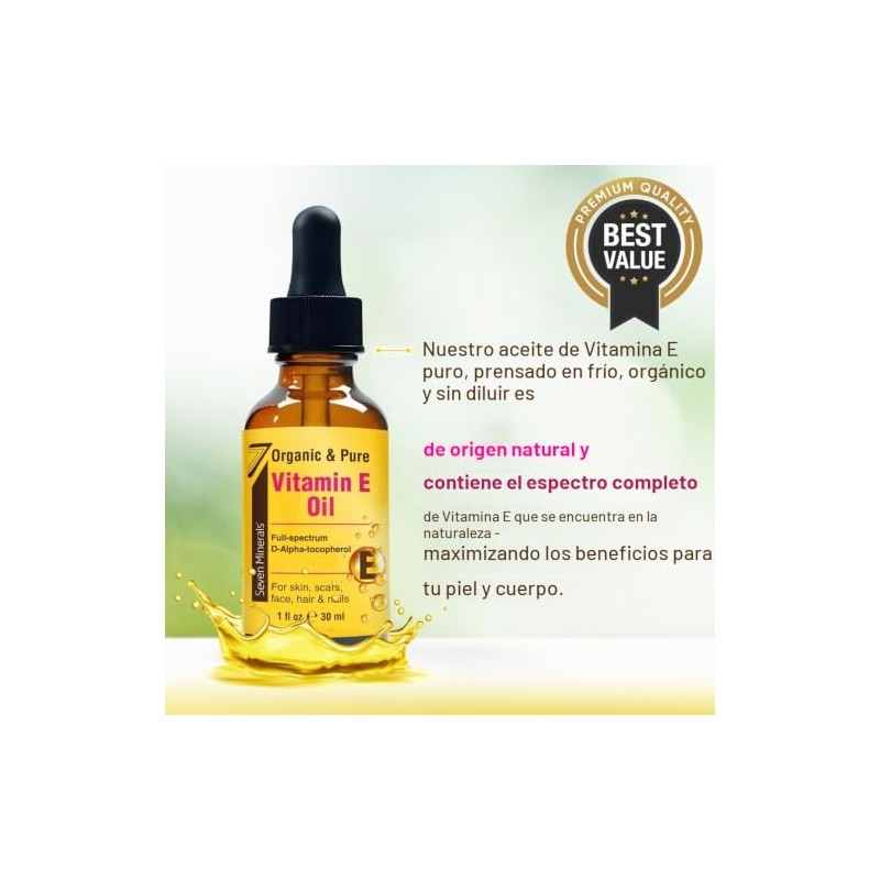 NUEVO aceite de vitamina E ultrapuro, 75 000 UI, D-alfa-tocoferol