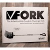 Country Pride Mini Farm Fork with Telescopic Handle, Black