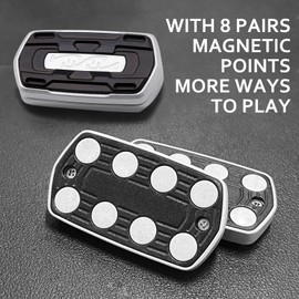 OBEST Sound Range Fidget Slider, Infinite Range Finger Spin Top Decompression Toy Adult Metal Fidget Toys Magnetic Coin EDC Gear Haptic