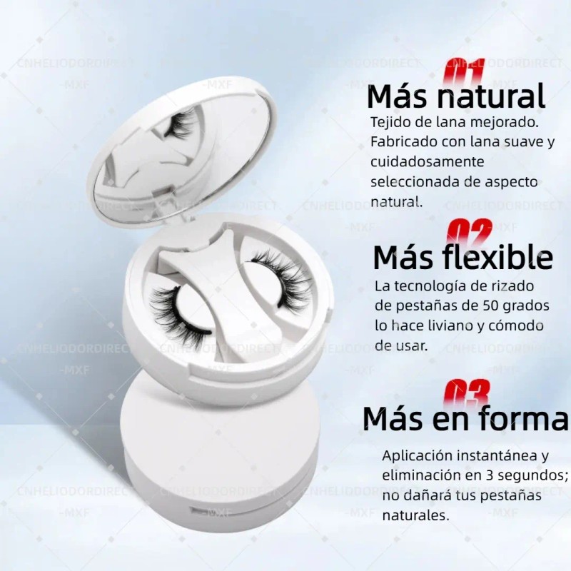 Kit De Clips Magnéticos Para Pestañas Postizas 2 Pares