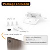 Chibery 1/2" Overlay Cabinet Hinges, 10 Pack Self Closing Flush