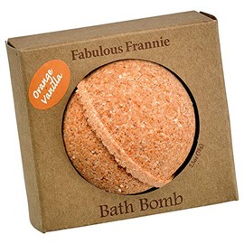 Fabulous Frannie Orange Vanilla Natural, Handmade Bath Bomb Set, Rich in Essential Oil, Mineral Salt, Coconut Oil, Witch Hazel, Fizzies to Moisturize Skin 2.5oz (Pack of 1)