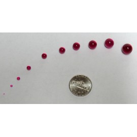 Unbranded Ruby Ball 1mm, Sphere, Corundum, Bearing, Lens, Synthetic