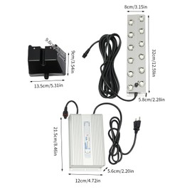 TITIDU Ultrasonic Fogger,12 Head Ultrasonic Mist Maker,8400ml/H 400W Mist Maker Fogger with Buoy, Fogger Water Pond Atomizer Fog for Indoor Fish Ponds, Garden Landscapes, Courtyard Pools