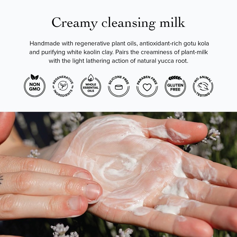 evanhealy Blue Lavender Cleansing Milk | Soothe & Calm Reactive