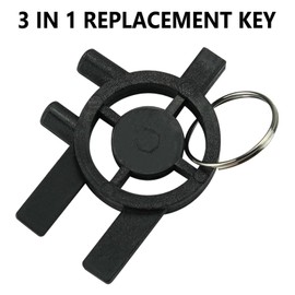 3-in-1 Replacement Key Compatible with CIN-tas San-is Paper Towel Soap and Toilet Paper Dispensers (1 Pack)