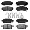 Ceramic Brake Pads Front and Rear for Honda Odyssey 2005-2010