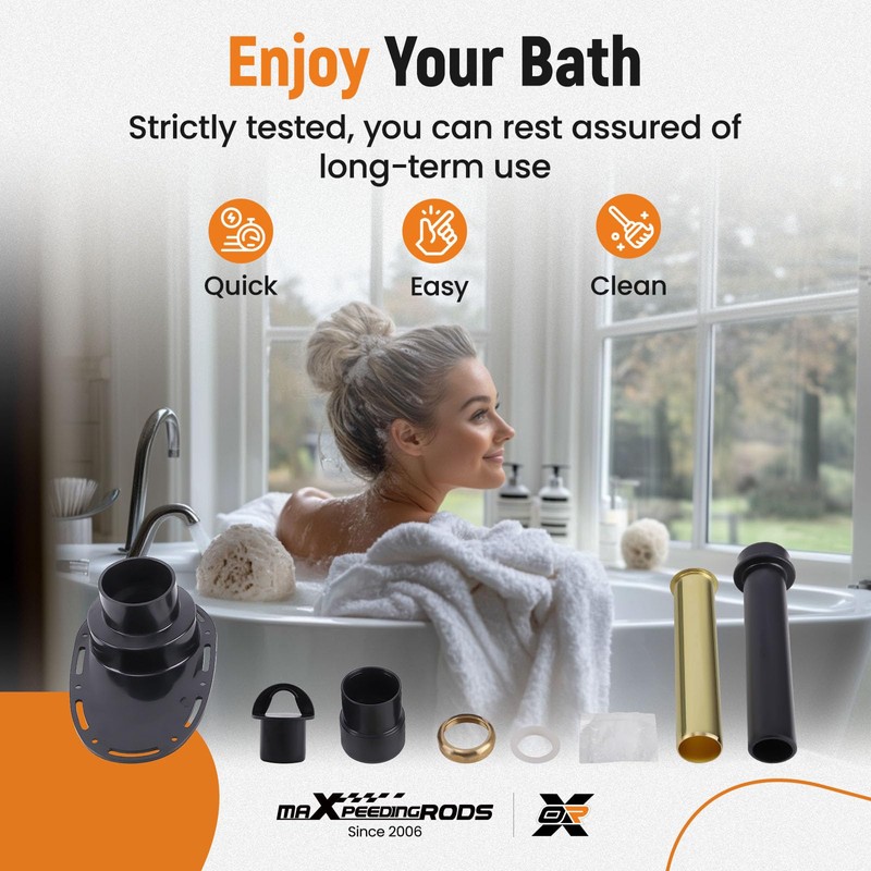maXpeedingrods Upgrade Freestanding Tub Drain Rough-in Kit, Freestanding Tub Drain