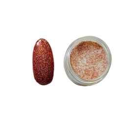 1x Acrylic Powder pot Glitter Collection Nail Extension Art Design Manicure pedicure (Copper Metallic)