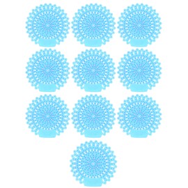 10Pcs Urinal Screens Deodorizer Splash Proof Long Lasting Odor Removal Urinal Mat for Toilet Bathroom Lotus