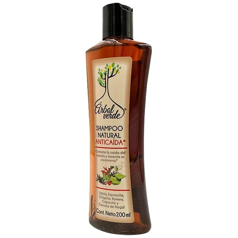 Arbol Verde Shampoo Natural Anticáida con sábila y espinosilla 200