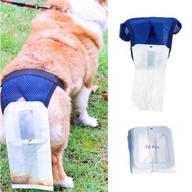 MANON ROSA Wearable Waste Collection Bag for Elderly Dogs - Convenient Dog Poop Scooper and Waste Collection Pants for Senior Pet (Small)