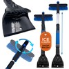 Telescopic Ice Scraper for Car Windscreen with 360 Degree Scratch-Free