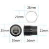 Maixbomr RJ45 Cat 6 Panel Mount Connector Adapter, RJ45 Female