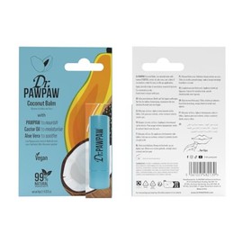 Dr.PAWPAW Coconut Balm – Multi-Purpose Hydration for Lips, Skin, Hair & Nails – Vegan Formula with 99% Natural Ingredients – Nourishing, Soothing & Travel-Friendly - 4g
