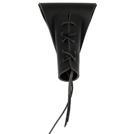 Linghe Medieval Viking Battle Knight Belt PU Leather Sword Holster Belt Holder for Swords (Black)