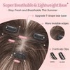 SEGO Hair Toppers for Women Real Human Hair with Wispy