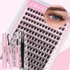 UILULU Lash Clusters Kit 168 Individual Clusters False Eyelashes, DIY