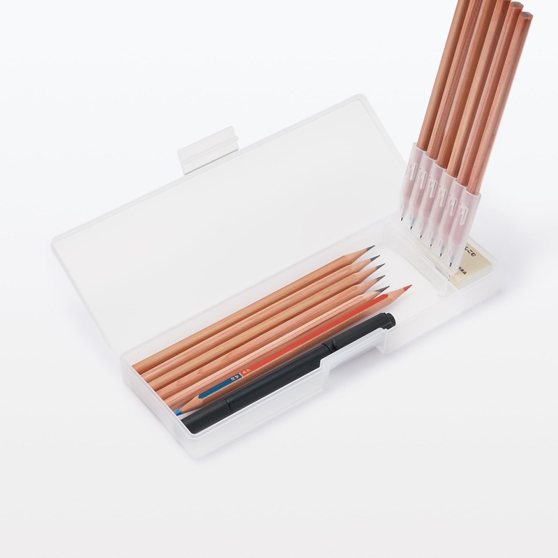 MUJI 44903148 Polypropylene Pencil Case, Approx. Width 8.9 x Depth