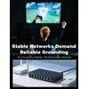 Mellbree Shielded Ethernet Patch Panel Bond Ground Extension Cord,6.5FT Grounding