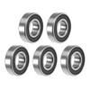 sourcing map 6800-2RS Deep Groove Ball Bearing 10x19x5mm Double Sealed