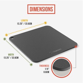 Chef Pomodoro Pizza Steel for Oven, 16 x 13.5 x 0.25 Thick, Baking Steel for Oven, Baking Steel Pizza Stone for Grill and Oven, Original Baking Steel, Artisan Steel