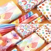Rainbow Birthday Wrapping Paper, Kids Pink Gift Recyclable Wedding Birthday