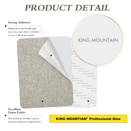 Coarse Linen Repair Patches, Self-Adhesive Linen Fabric Patches, 8X11 inch 2 PCS, Multi Color, Can be Used for Linen Sofa Repair and Linen Clothes Repair(8" x 11"-2PCS,Cream-Gray 1.0)