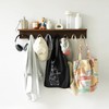 XAOHOME Entryway Coat Rack Hooks with Shelf, Sturdy Wooden Floating
