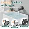 Tub Spout with Diverter, Slip-On Tub Spout, Bathroom Bathtub Faucet