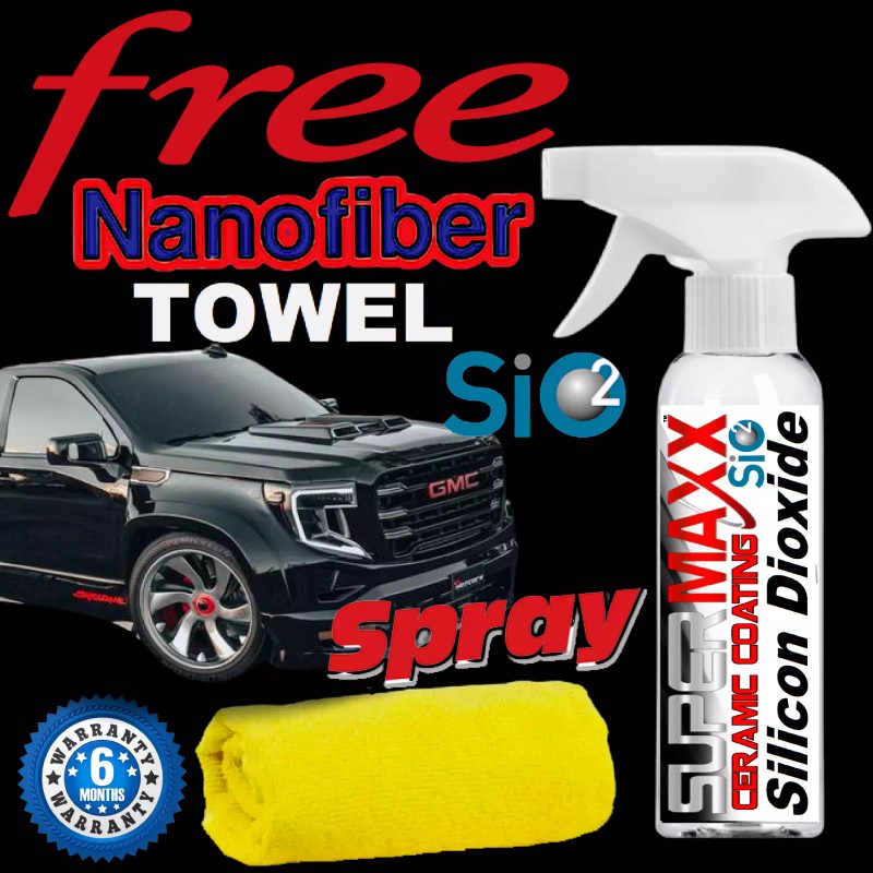 SUPERMAXX CERAMIC CAR COATING SPRAY SILICON DIOXIDE QUICK DETAIL SIO2