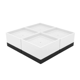 Umelee Washing Machine Lifting Base, 1.6 inches (4 cm), Desk, Tables, Legs, Attachments, Washing Machine Rest, Anti-Vibration, Anti-Vibration, For Beds, Adjustable Height, Can Be Stacked, Vibration and Noise Reduction, Anti-Slip, Prevents Scratches on Fl