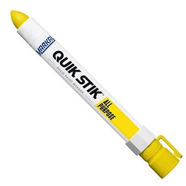 LACO Markal Industrial Marker, "Quick Stick", Yellow, 61053