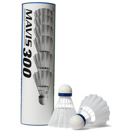 White Yonex Mavis 300 Nylon Shuttlecocks- 1/2 dozen