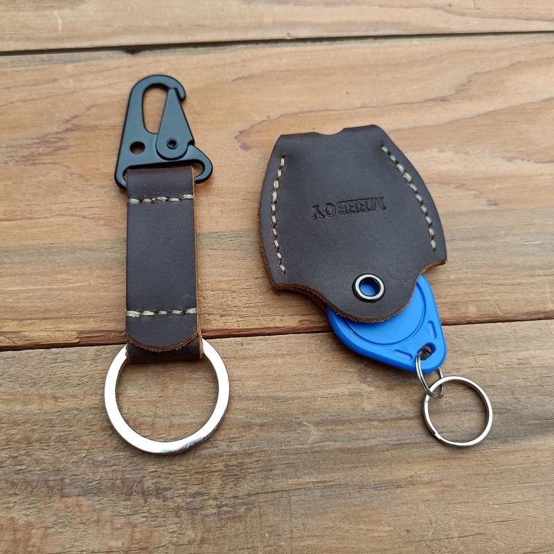 MEEBOY handmade leather car key sleeve for broken key car