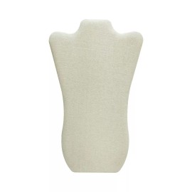 Unbranded Jewelry Organizer Displays Stand Holder Necklaces Easel Pad Soft Linen Beige