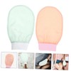 Vaguelly 1 Pair Exfoliating Bath Gloves Silk Scrubbing Mitts for