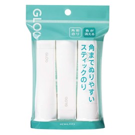 Kokuyo G312-3P Glue Stick, Color Disappearing, Medium, Pack of 3