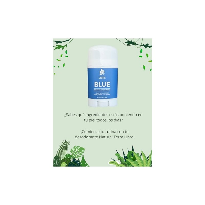 Desodorante Natural en Barra para Hombre, 1 Pieza, 45 g