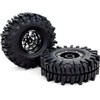 HOBBYSOUL 120mm Tall 1.9 Mud Slingers Tires with Wheels Set,