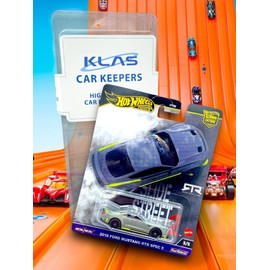 Hot Wheels 2018 Ford Mustang RTR Spec 5 (Grey & Hi Viz Yellow) 5/5 Slide Street 2-2024 - (Premium Car Culture) - includes a KLAS Car Keeper Protector Case - HKC85