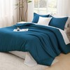 Litanika Teal Comforter King Size, 3 Pieces Turquoise Lightweight Solid