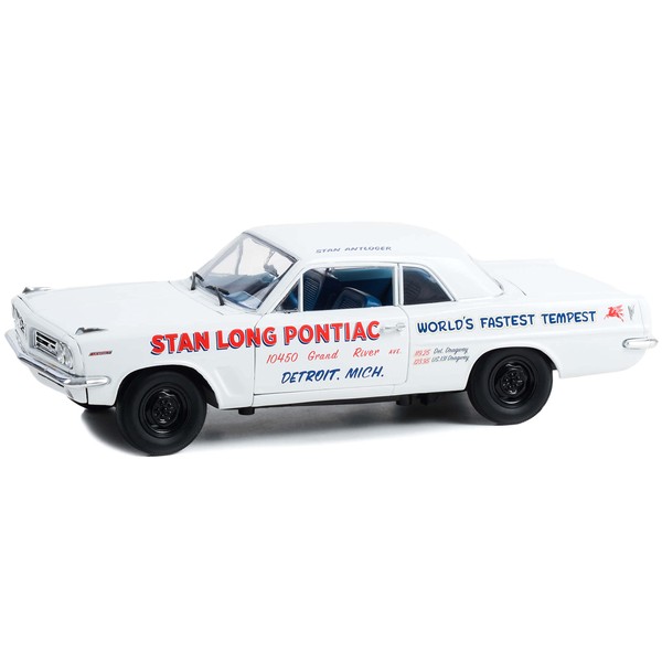 1963 Pontiac Tempest White w/Blue Interior Stan Long Pontiac, Detroit,