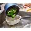 Joseph Joseph Droplet Compact Colander with Folding Handles, Space-Saving Design,