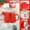 NDLBS Taza de café 3D de Navidad con muñeco de