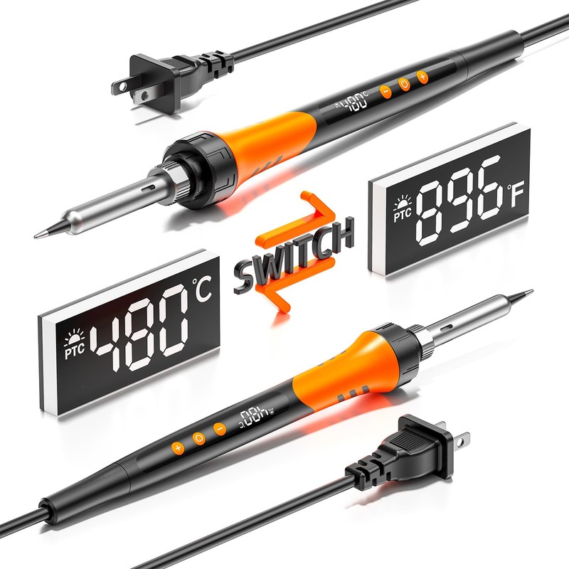 90W 110V LCD Soldering Iron, Soldering Iron Kit, 10-in-1 Soldering