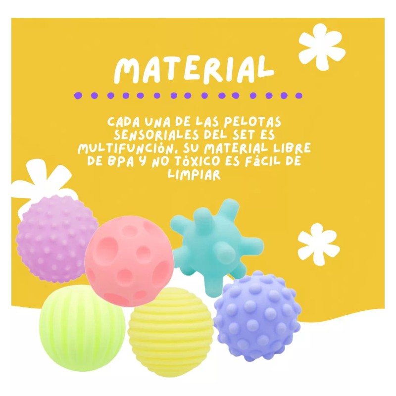 Say Cheese Pelotas Para Bebé Sensoriales 6 Pack - Juguetes