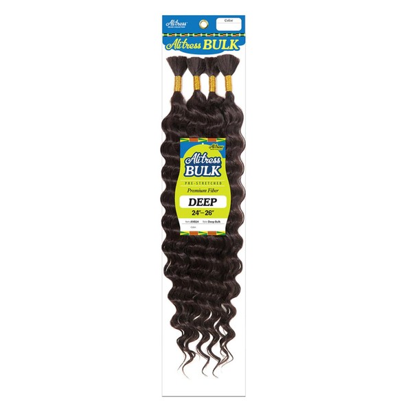 AliTress New Deep Bulk Hair For Braiding No Weft Micro