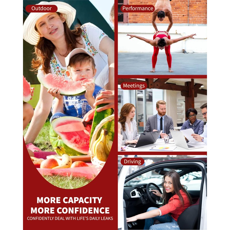 REELINDRY Incontinence Underwear for Women 5.6 oz Washable Absorbent Leakproof