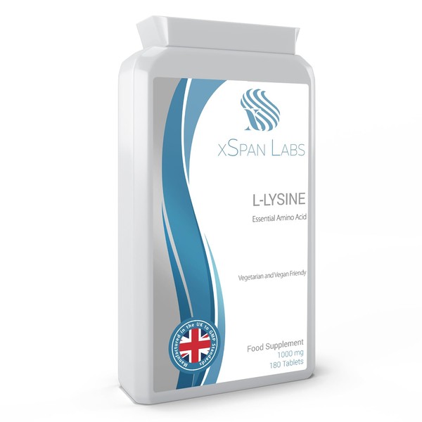 L-Lysine Tablets 1,000mg - 90 Tablets - Potent Vital Amino